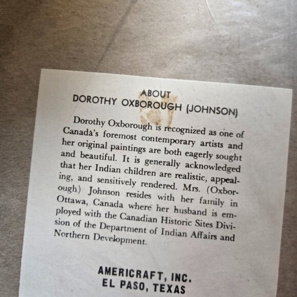 Native American Portrait Art Print by Dorothy Oxborough (Johnson) - Picture 2 of 3